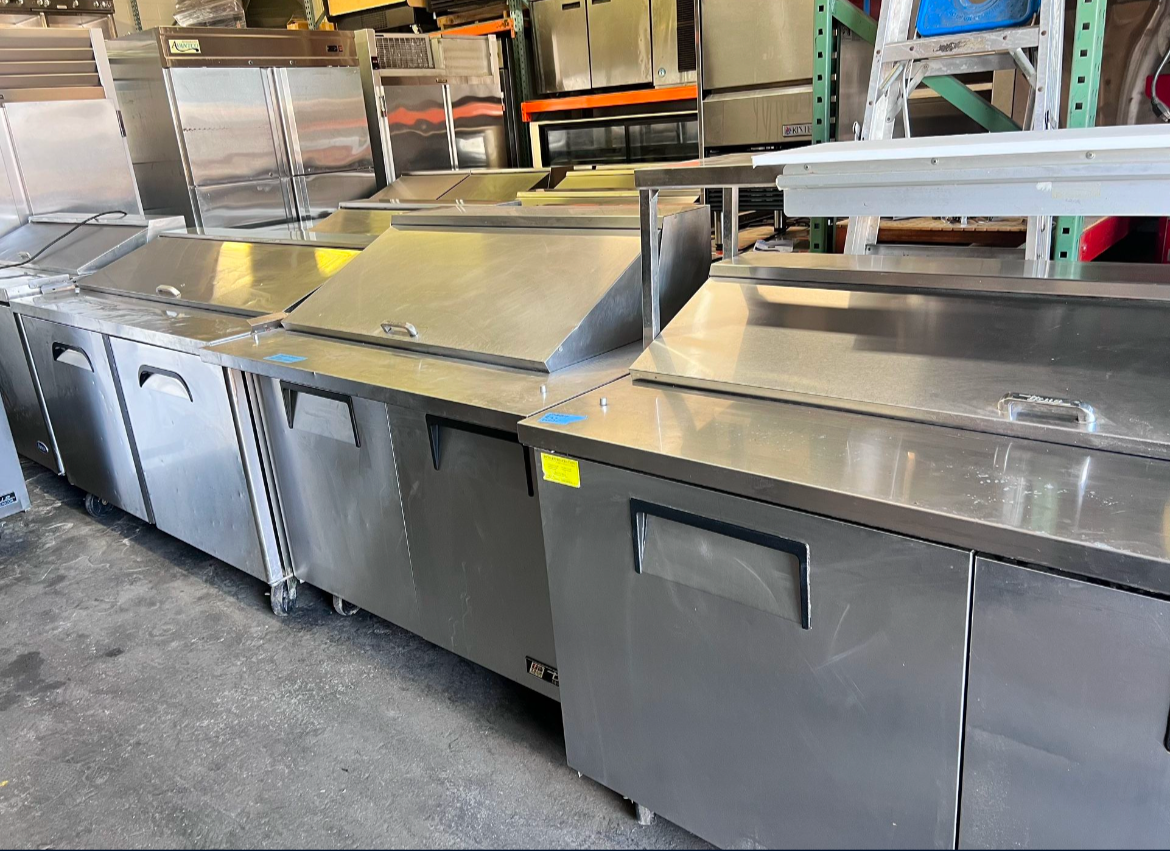 Sandwich/Prep Tables: Multiple Sizes & Brands, Stainless Steel, Commercial Grade